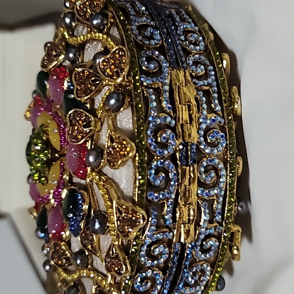 EDIDI 💯 AUTHENTHIC VINTAGE EVENING BAG MULTI COLOR CRYSTALS PRE-OWNED NWT - Picture 5 of 16